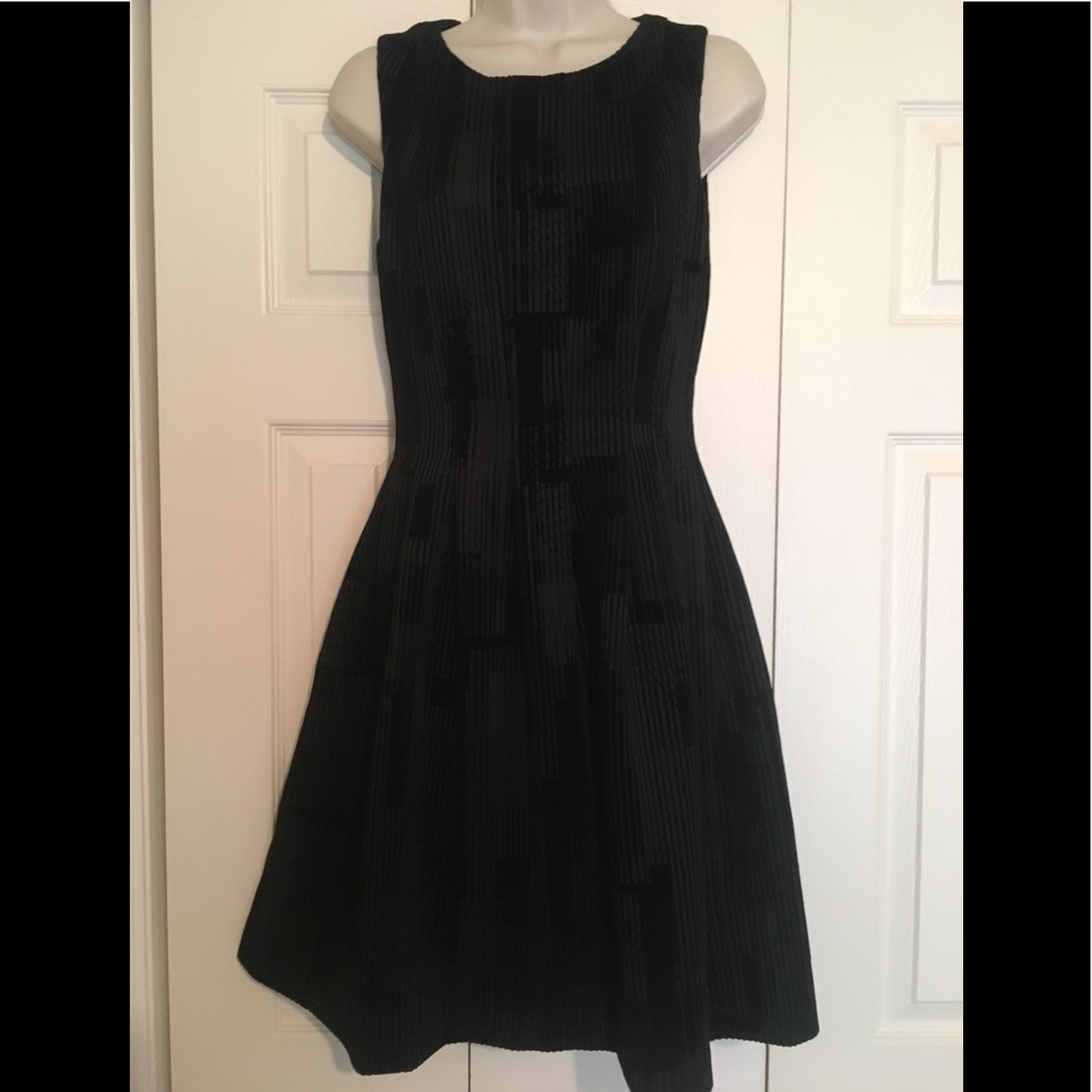 Calvin Klein Black Velvet Party Cocktail Dress 2